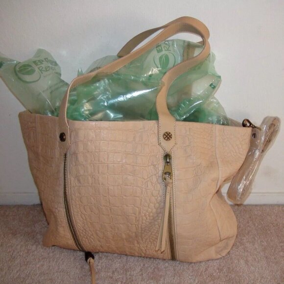 NWOT Joelle Hawkens Chryssie Croc Embossed Large Tote - Picture 4 of 5
